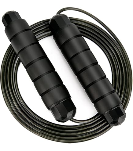 滑り止めハンドル付き縄跳び トレーニング用 なわとび フィットネス 長さ調整可 imgrc0090673147.jpg